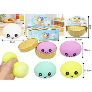 Juguete Antiestrés Popular para Niños: Juguete Sensorial de Arcoíris Colorido con Forma de Dumpling, Caja Sorpresa con Purpurina, Juguete de Escritorio para Cocinar al Vapor, ¡Gran Venta! - Product Image 2