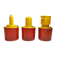 Haute Performance Fixe Type Étanche LED Trafic Sécurité Routière Lumières Clignotant Flash Strobe Solaire Rouge Voyants D'avertissement