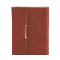 Carnet A5 Rechargeable en Cuir Rigide Multi-Matériaux avec Impression Personnalisée, Porte-Cartes, Porte-Stylo, Reliure, 100 Feuilles, Logo Personnalisé, Idéal Cadeau