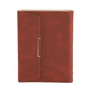 Refillable A5 Hardcover Leather Cover Notebook Card <b>Pen</b> Holder Binder 100 Sheets Custom Logo Gift Let's Party BSCI Certified - Product Image 2