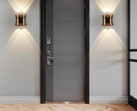 Applique murale LED d'intérieur Lampe plastique de luxe avec indice IP 65 pour décoration de jardin d'hôtel et de salon Eclairage intérieur 4W 6W 8W