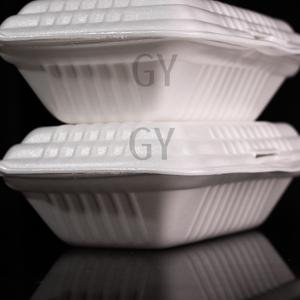 Caja para Comida Rápida, Caja de Tres Compartimentos, Caja para Desayuno, Contenedores Desechables de Espuma para Alimentos, Cajas de Espuma para Llevar, Contenedores de Espuma de un Solo Uso - Product Image 1