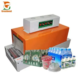 BS-260 Factory Price Automatic Desktop Benchtop Stainless Steel Mesh Type Labeling Hot Heat Shrink Film Wrapping Packing Machine