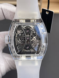 Montre haut de gamme 2026, boîtier transparent en cristal blanc, mouvement mécanique automatique, étanche, pour homme - Product Image 2
