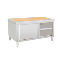 Table de travail robuste en acier inoxydable 304 de qualité alimentaire, certifiée NSF, résistante à la corrosion, sur mesure