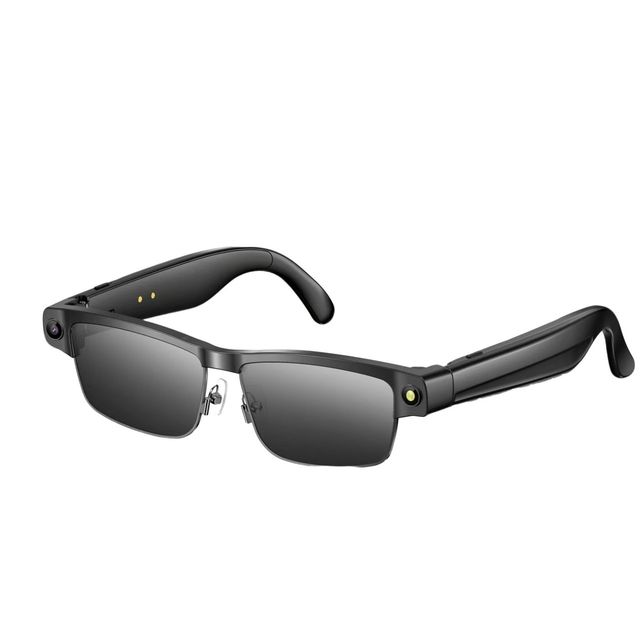 Smart AI Camera Glasses with 8MP, Music Playback, Bluetooth Calls, Recording, Blue Light Protection, Fashionable Sunglasses