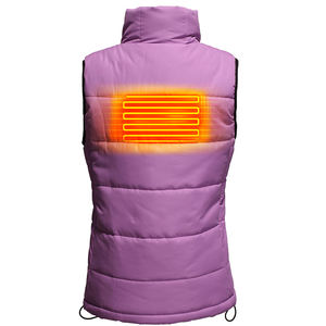 7.4V 12W coton Polyester 3 couches violet 5200MAH veste chauffante à piles <span class=keywords><strong>meilleur</strong></span> <span class=keywords><strong>gilet</strong></span> <span class=keywords><strong>chauffant</strong></span> pour femmes - Product Image 2