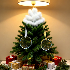 เครื่องประดับคริสตัลรูปนกฮูก K9 แบบเรียบ พร้อมแกะสลัก 3 มิติ ขนาด 6 ซม. บรรจุในกล่องของขวัญ สำหรับของขวัญคริสต์มาสแบบสั่งทำพิเศษ และการพิมพ์โลโก้แบบกำหนดเอง - Product Image 1