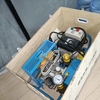 Compresor de Aire de 100L, 300 bar, 4500 psi, 220V para Clubes de Buceo, Entusiastas de la Acuicultura Marina, Compresores de Aire de Respiración de Alta Presión