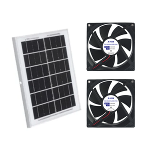 Quạt chạy bằng năng lượng mặt trời cho chuồng gà, nhà kính bên ngoài với quạt 120mm, bộ công tắc bật/tắt, bộ dụng cụ lắp đặt hút khí/xả khí - Product Image 6