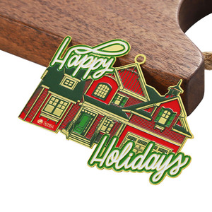 Marcapáginas de Metal Personalizado OEM, Artesanía en Metal, Marcapáginas con Logotipo UV Pintado, Felices Fiestas - Product Image 3