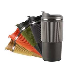 Mug Kopi Silikon Anti Selip dengan Logo Kustom Grosir, Botol Vakum Stainless Steel, Cangkir Kopi untuk Perjalanan Luar Ruangan yang Dapat Digunakan Kembali - Product Image 6