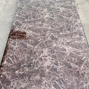 Tablero UV de diseño moderno, panel de patrón de mármol de plástico de piedra, <span class=keywords><strong>grupo</strong></span> de pared de fondo de PVC para solución gráfica de Hotel KTV - Product Image 1