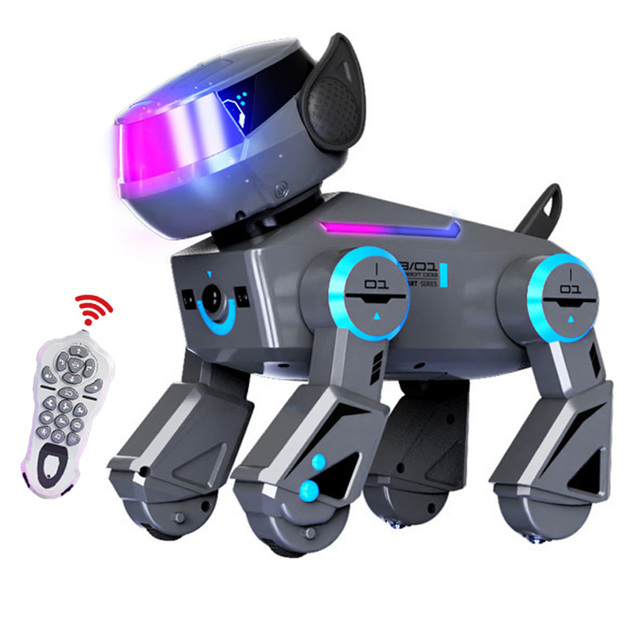 Wholesale Educational Music Electronic Remote Control Programming Interactive Smart Ai Simulation Robot Pet Dog Toy for Kid Boys