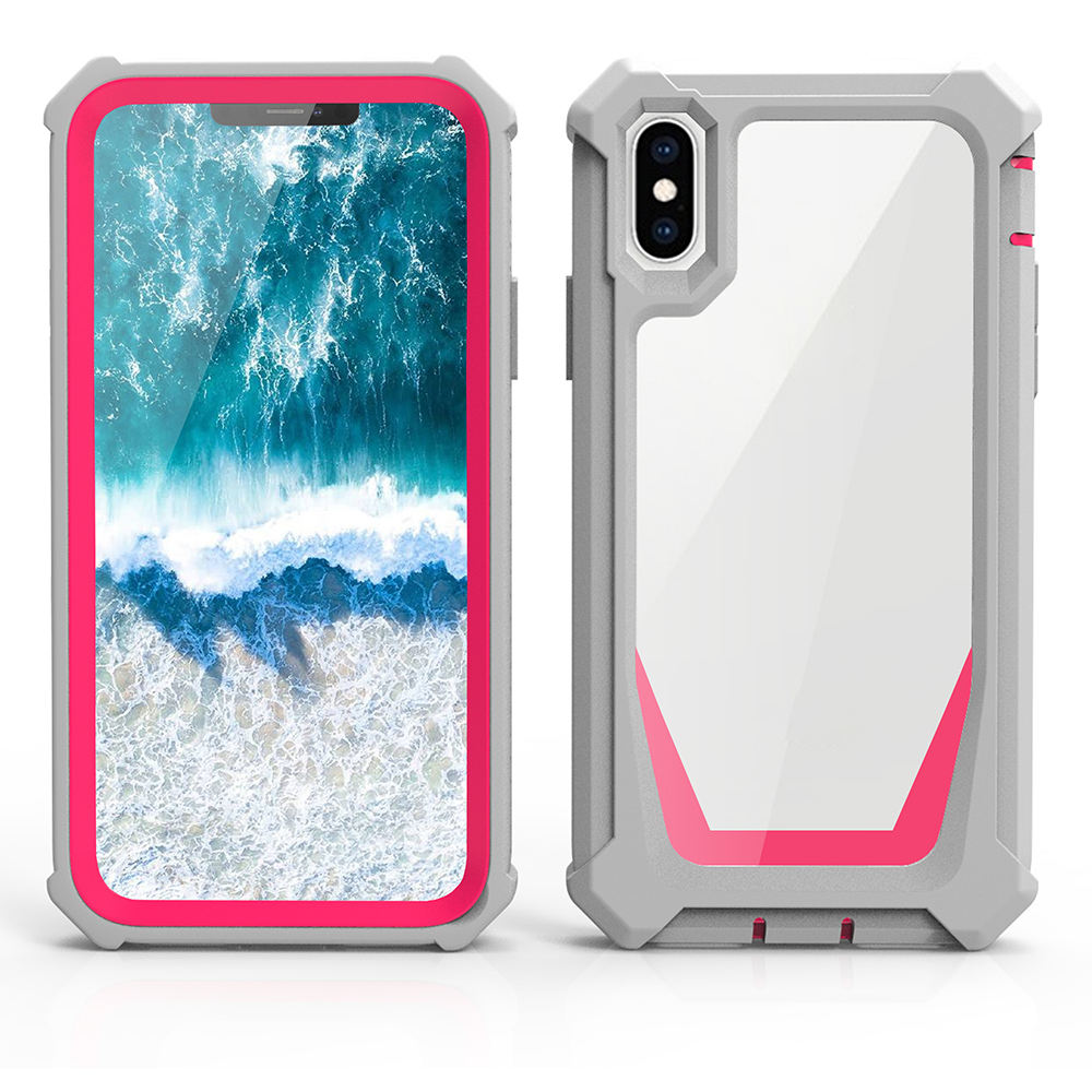 Gris + Rosa caliente