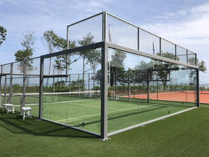 Padel-fabricantes de corte de cristal, venta de <span class=keywords><strong>canchas</strong></span> de cristal, precio barato - Product Image 2