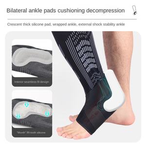 Manchons <span class=keywords><strong>de</strong></span> compression réglables pour mollets avec ceinture, pour le football, l'alpinisme, la course à pied, le cyclisme et le basketball - Product Image 3