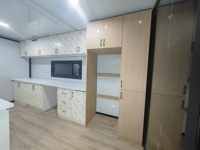 Nouvelle Tendance : Maison Conteneur Pliable Extensible 20x40 pieds, 2-4 Chambres, Préfabriquée, Luxe, Extérieure, Anti-Ouragan, Mobile, en Acier