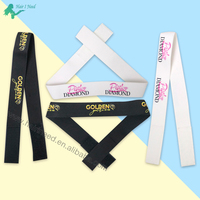 Vente en gros Logo personnalisé Bande élastique ajustable en soie pour perruque Bandeaux élastiques pour perruque