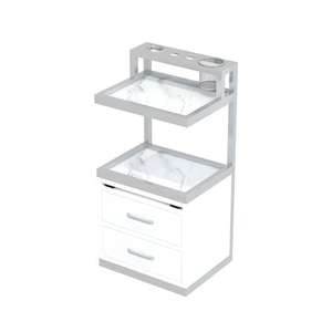 Armoire à outils de salon de coiffure moderne, dorée, murale, mobilier de salon, stations de coiffure, équipement avec armoire de rangement pour outils - Product Image 5