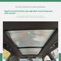 Pare-soleil en aluminium pour toit ouvrant de voiture Audi Q5L/Q3/Q7/Q4/Q6/A4L/A6L, installation par ventouse, style minimaliste, anti-chaleur