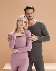 PASUXI biancheria intima termica da <span class=keywords><strong>donna</strong></span> calda set pigiama invernale da uomo 2 pezzi Leggings riscaldati intimo vestito caldo - Product Image 3