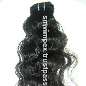 100% VIrgin Raw Hair From Indian Temple Unprocessed Natural Indian Hair Extension in Smv Hair From India - Product Image 5