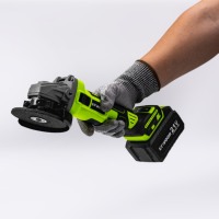 Meuleuse d'angle sans fil rechargeable à batterie au lithium à vitesse variable sans balais de 100 mm Fonction de polissage pour le meulage intensif