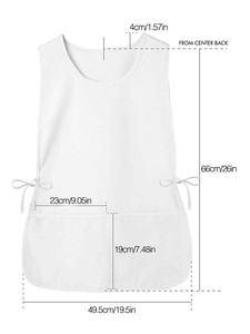 Delantal de peluquero impermeable delantal de trabajo capa estilista <span class=keywords><strong>chaleco</strong></span> <span class=keywords><strong>negro</strong></span> sin mangas chaqueta de peluquería para mujeres y hombres - Product Image 6