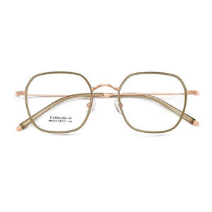 Montures de lunettes en titane IP, rectangulaires, monture complète, légères, unisexes, MB124 5021-144, origine Danyang - Product Image 2
