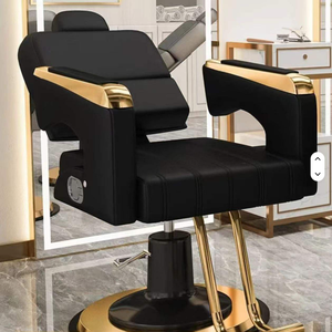 Fauteuil de Barbier Moderne en Cuir Synthétique pour Salon et Spa, Spécialement Conçu pour la Coiffure Commerciale - Product Image 1