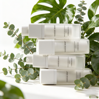 Flacon Airless Classique Luxe Givré avec Pompe Rotative Personnalisable 30ml pour Sérum, Lotion et Essence de Soin – Écologique