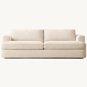 Ensemble <span class=keywords><strong>de</strong></span> canapés Rhoohill personnalisés en <span class=keywords><strong>tissu</strong></span> bouclé <span class=keywords><strong>de</strong></span> luxe RH, style rétro, pour salon, villa, canapé 3 places - Product Image 3
