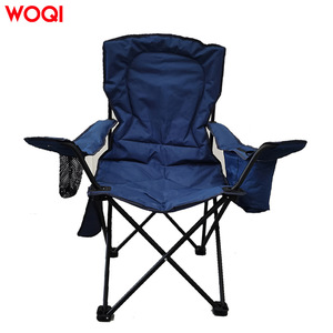 Silla de Playa Plegable Portátil Woqi, Azul Oscuro, Rellena de Espuma, Silla de Viaje para Acampar al Aire Libre con Bolsillo de Almacenamiento con Cierre - Product Image 4