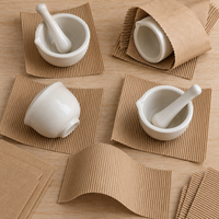 Papier d'emballage en carton ondulé kraft simple face 50x70cm pour emballage de protection découpé sur mesure