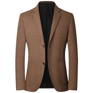 Traje de <span class=keywords><strong>Hombre</strong></span> de Mediana Edad, Estilo Casual para Primavera/Otoño, Blazer de una Pieza, 100% Poliéster, Tela de Lana Peinada - Product Image 6