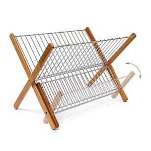 Égouttoir à vaisselle pliable en acier inoxydable pour comptoir de cuisine - Product Image 3