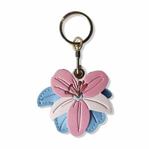 Pu Elegant Floral Chains Women Lily Flower <b>Charm</b> & Keychain Cute Key Chain Car Keys <b>Bag</b> <b>Charms</b> for Gifts - Product Image 6