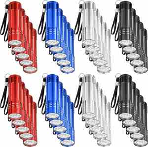 Linterna de Aluminio de 9 LED con Logotipo Personalizado, con Cordón, Batería AAA No Incluida, Multicolor, para Camping, Senderismo, Caza, Pesca - Product Image 3