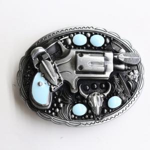 Boucle de ceinture Western Cowboy en alliage de zinc la plus vendue de Kaidi, pistolet Turquoise Ruby, Ret européen et américain - Product Image 2