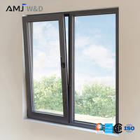 Ventana Abatible y Giratoria Resistente a Huracanes, Ventanas de Aluminio con Doble Acristalamiento Templado para Casas Costeras