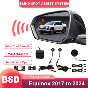Sistema de Monitoreo de Punto Ciego para Espejo Retrovisor de Automóvil, BSD, BSA, BSM, Alarma de Seguridad con Sensor de 77GHZ para Chevrolet <span class=keywords><strong>Equinox</strong></span> 2017 a 2024 - Product Image 1