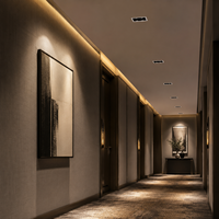 Plafonnier LED encastré double tête 20W 30W 3000K en aluminium, carré, anti-éblouissement, projecteur COB dimmable pour maison et bureau