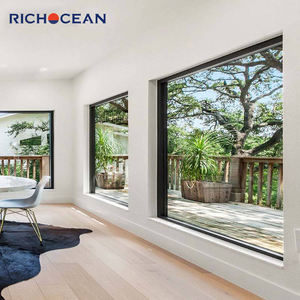 Fenêtres panoramiques RICHOCEAN résistantes aux chocs, vitrage Low-E, fenêtres fixes en aluminium avec fenêtre à battant - Product Image 2