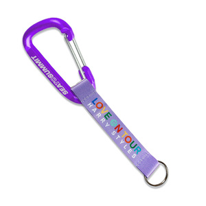 Werbeartikel Verstellbares Schlüsselband mit Individuellem Logo Siebdruck Polyester-Riemen Bunter Karabiner für Fan-Merchandise - Product Image 4