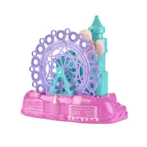 Милые пластиковые игрушки для вечеринки, колесо обозрения, пистолет для выдувания пузырей, автоматическая игрушка, романтическая машина для выдувания пузырей