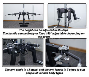 Accessoire de musculation W6050-D10A de haute qualité pour exercices de press d'épaules allongé et de soulevé latéral <span class=keywords><strong>debout</strong></span>, réglable en hauteur - Product Image 3