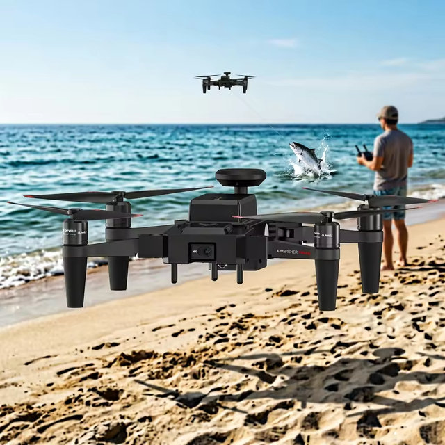 Kingfisher 360 1KG Max Payload 1.5Kg Casting Range Precise GPS Position Airdrop Ultimate Professional Waterproof Fishing Drone