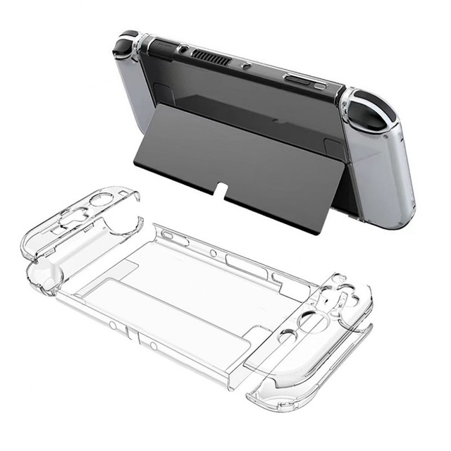 Wholesale Wired Transparent Crystal Hard Cover Protective Case Shell for for OLED Accessories