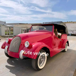 Voiture touristique électrique vintage au design rétro, véhicule de transport commercial - Product Image 1